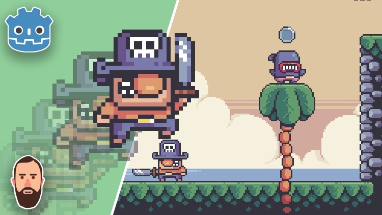 Build a complete pixel platformer in Godot 4! (2024)