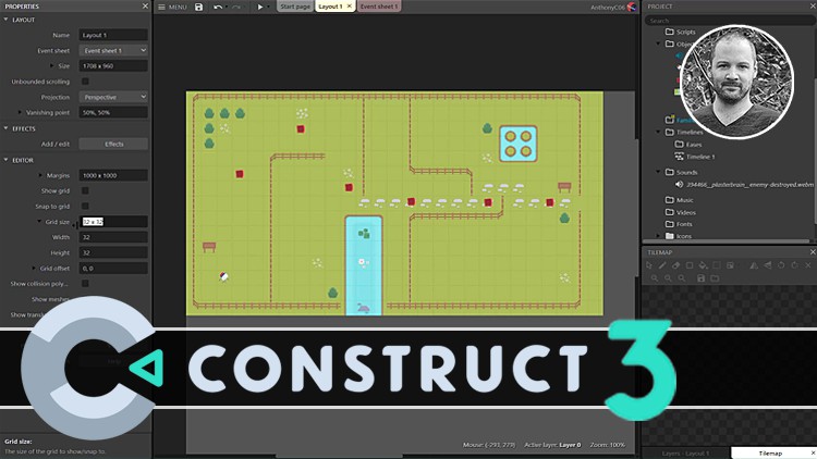 CONSTRUCT 3 : Débutez en création de jeux vidéo 2D !