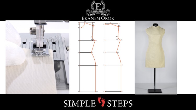 DRAFT and SEW (4) - Dartless DRESS PATTERN Block