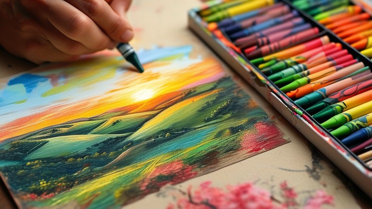 Curso Desenho e Pintura de Paisagens com Giz Pastel Oleoso