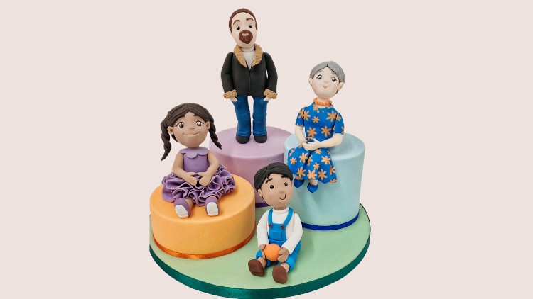 Create simple people models for your cakes: cake decorating