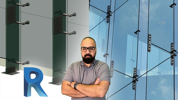 Revit Parametric Family- Glass Panel & Fin Connection Design