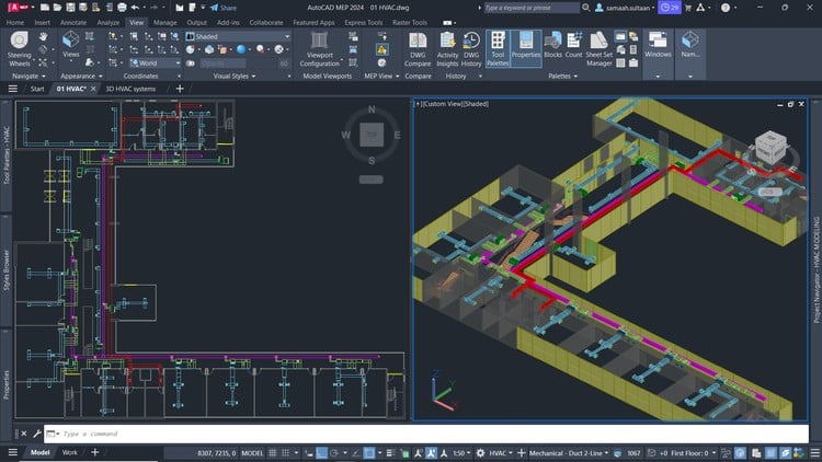 AutoCAD MEP 2024 (HVAC Systems)
