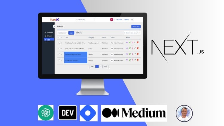 NextJS Fullstack Course (SupaBlog AI App)