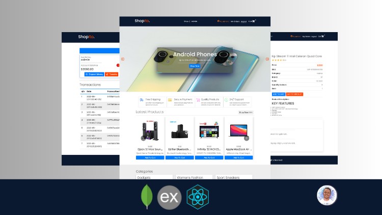 MERN Ecommerce Course (+ Fintech Digital Wallet) - Shopito
