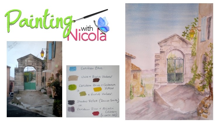 Learn & paint a FRENCH scene, 6 FUN & EASY to follow steps.