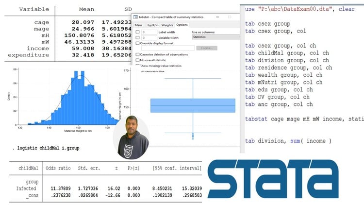 Stata Learning: Detail Course in Data Analysis Practically
