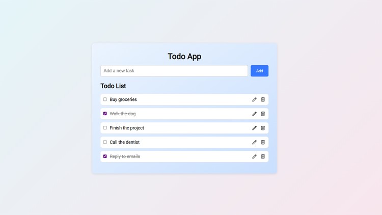 Todo App Project: Learn JavaScript, HTML & CSS Step by Step