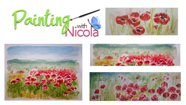 Paint these vivid FRENCH POPPIES in a loose & RELAXED style.